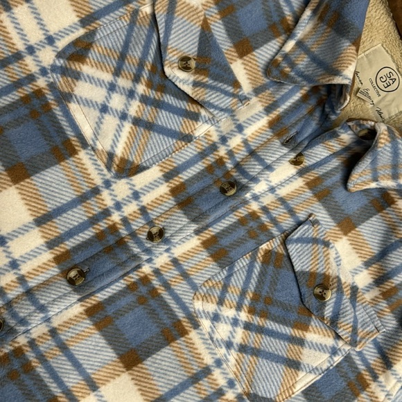 Sage flannel jacket! worn twice! great condition - Picture 3 of 5